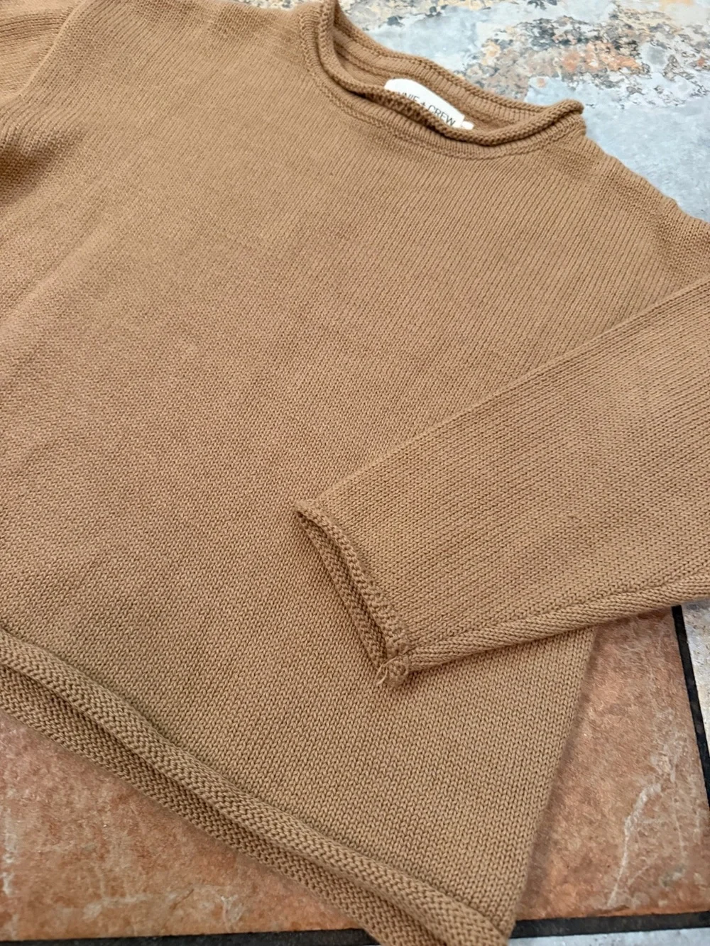 Women's Crewneck Sweater in Caramel